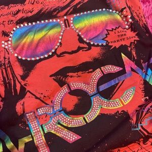 Roca Wear Vintage Graphic Tee with Colorful Print